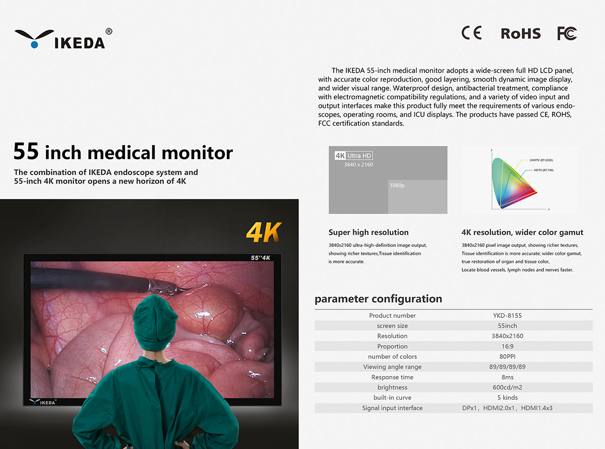 55 inch 4K Medical Endoscope Monitor