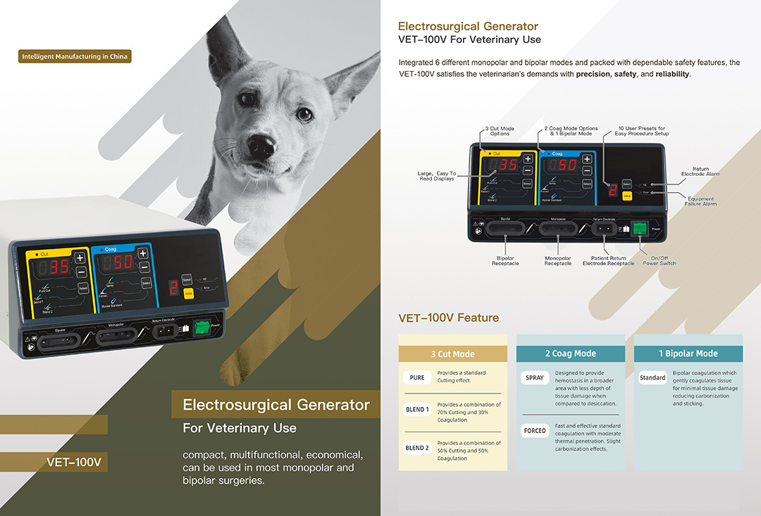 Good feedback of VET-100V Veterinary Electrosurgical