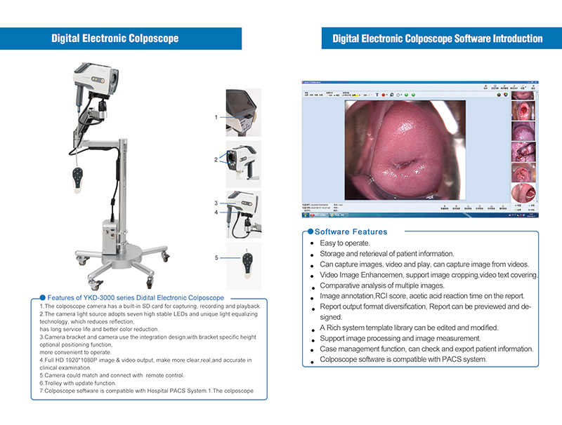 Delivery: YIKEDA Digital Video Colposcope YKD-3001