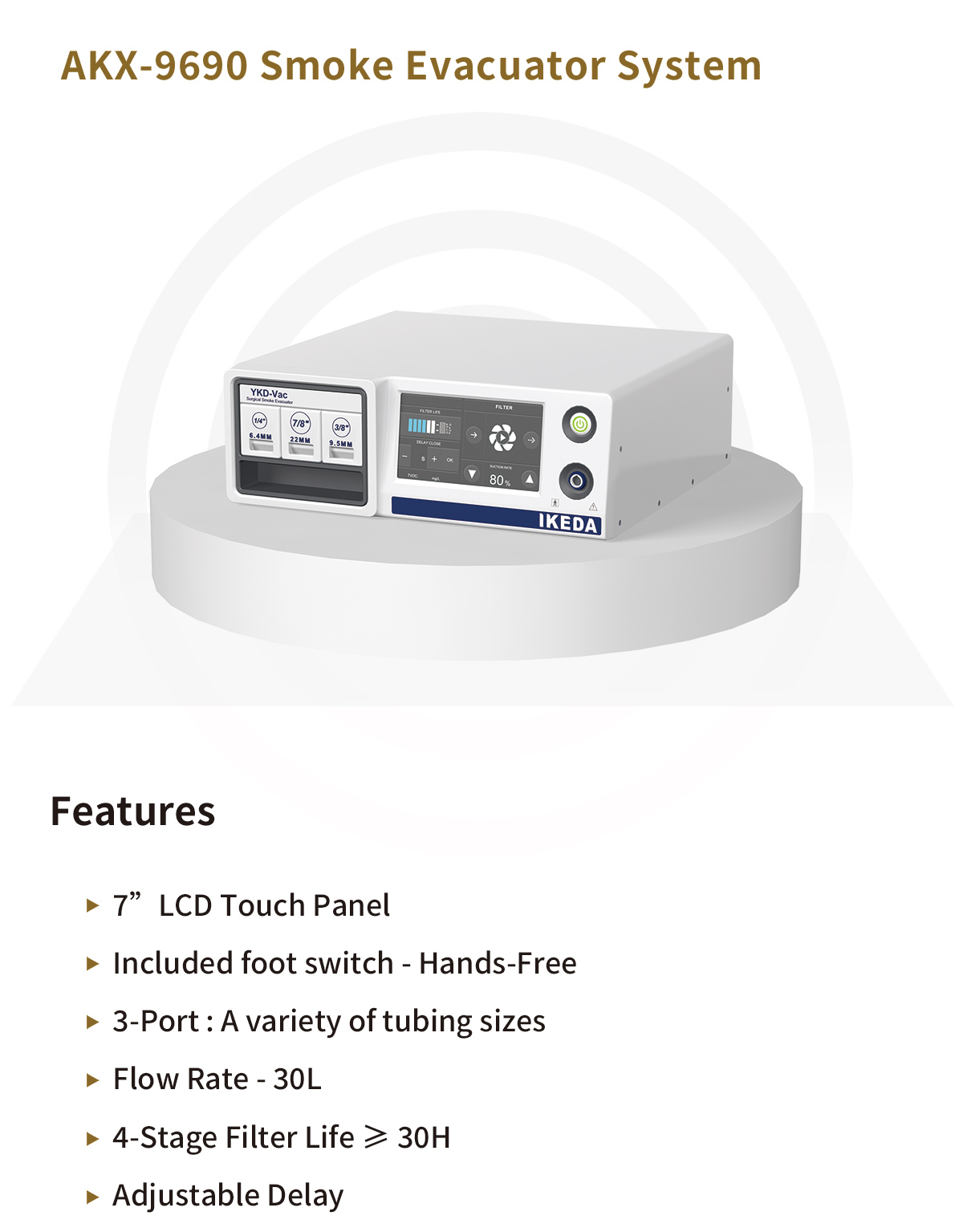 AKX-9690 Smoke Evacuator System