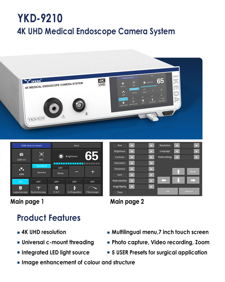 4K Endoscope Camera System YKD-9210