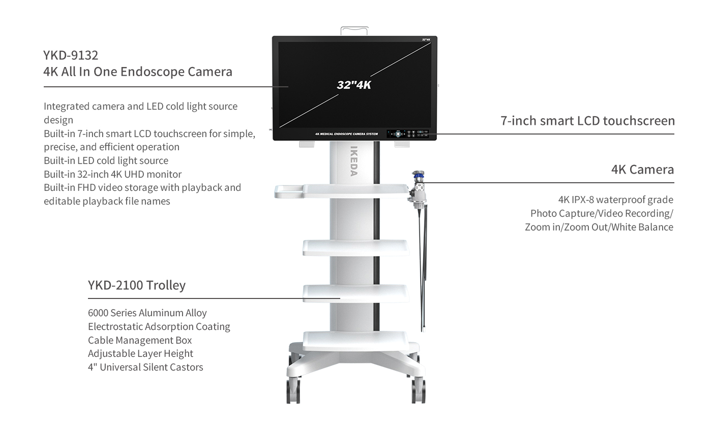 YKD-9132 4K All in One Endoscope Camera System YKD-9132 4K All in One Endoscope Camera System