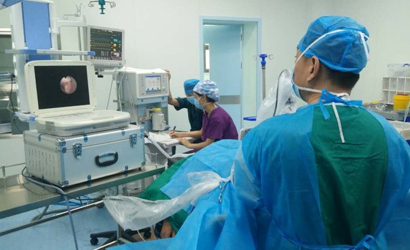 【Ureteroscopy】Ureteroscopic lithotripsy